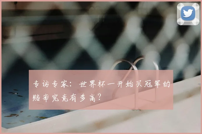 专访专家：世界杯一开始买冠军的赔率究竟有多高？